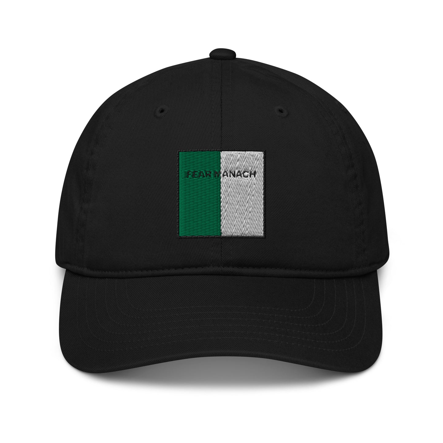 Embroidered Fear Manach Baseball Hat - 100% organic cotton - Irish Counties Collection