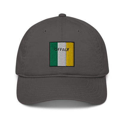 Embroidered Offaly Baseball Hat - 100% organic cotton - Irish Counties Collection