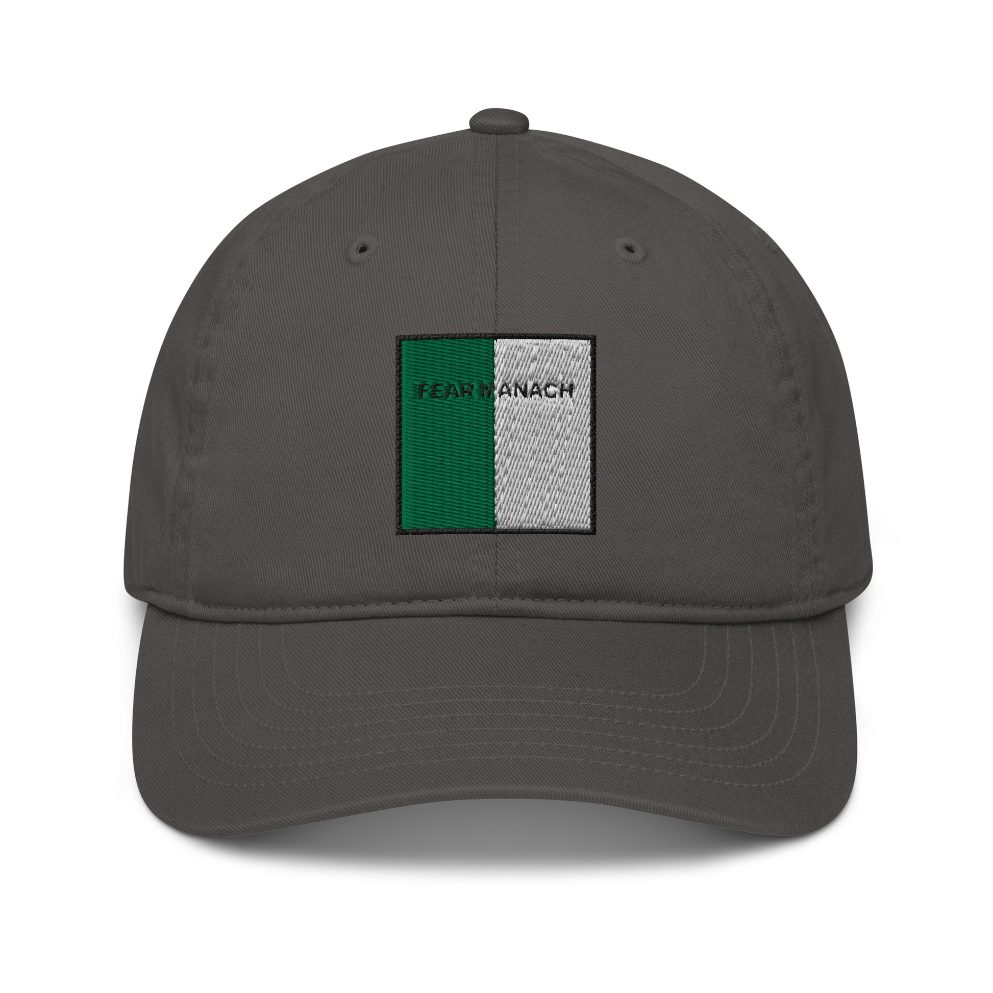 Embroidered Fear Manach Baseball Hat - 100% organic cotton - Irish Counties Collection