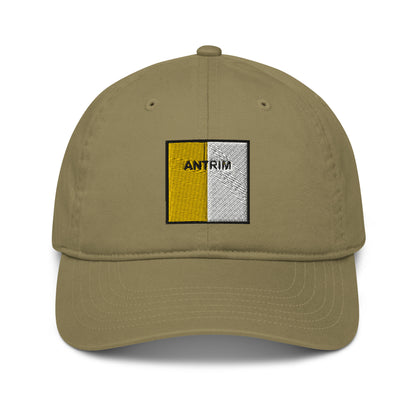 Embroidered Antrim Baseball Hat - 100% organic cotton - Irish Counties Collection