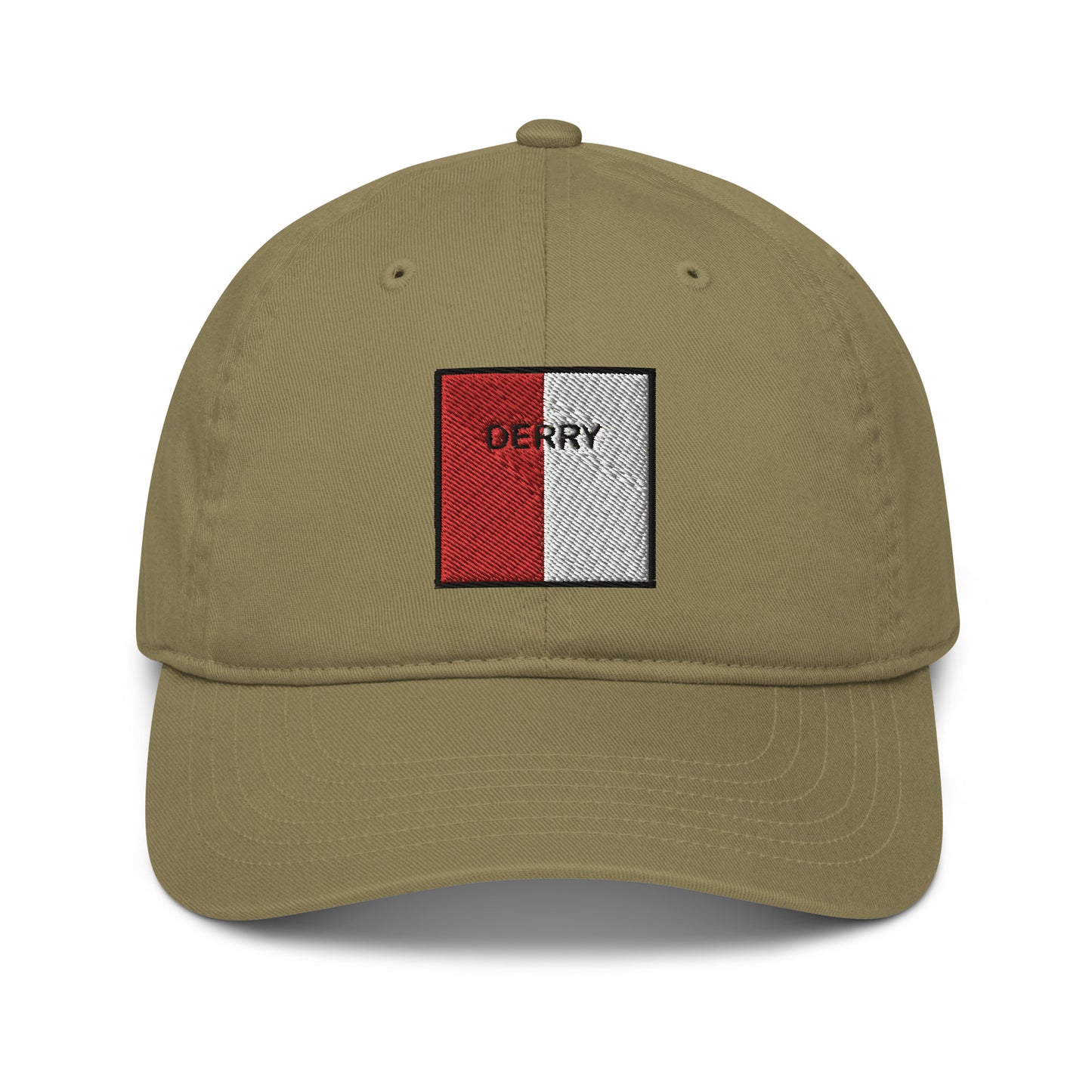 Embroidered Derry Baseball Hat - 100% organic cotton - Irish Counties Collection