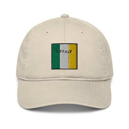 Embroidered Offaly Baseball Hat - 100% organic cotton - Irish Counties Collection