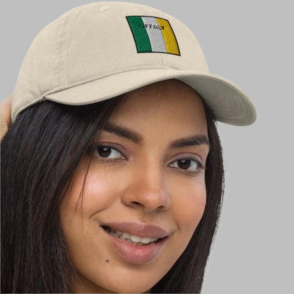 Embroidered Offaly Baseball Hat - 100% organic cotton - Irish Counties Collection