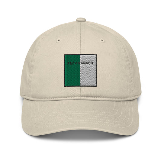 Embroidered Fear Manach Baseball Hat - 100% organic cotton
