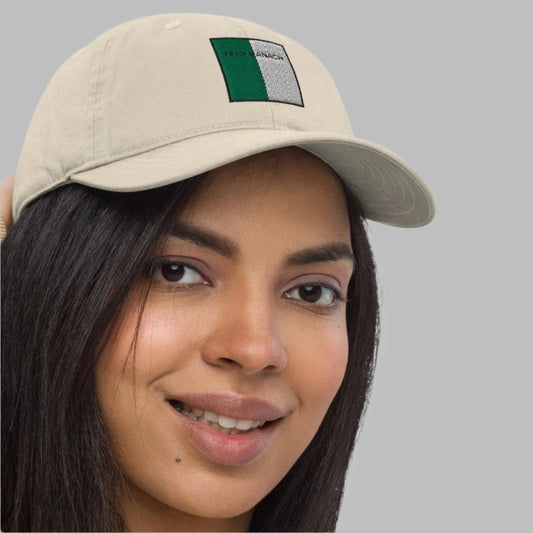 Embroidered Fear Manach Baseball Hat - 100% organic cotton - Irish Counties Collection