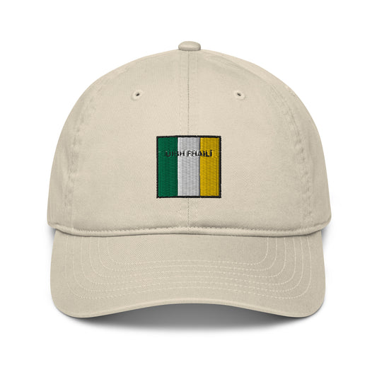 Embroidered Organic Baseball Hat Uíbh Fhailí - 100% organic cotton