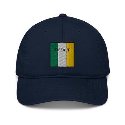 Embroidered Offaly Baseball Hat - 100% organic cotton - Irish Counties Collection