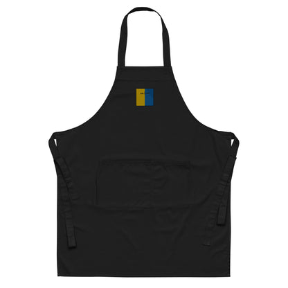 Embroidered An Clár Apron - 100% organic cotton