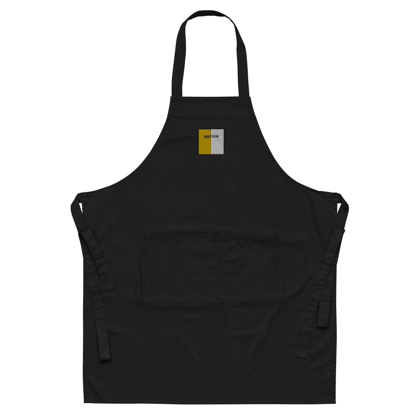 Embroidered Antrim Apron - 100% organic cotton - Irish Counties Collection