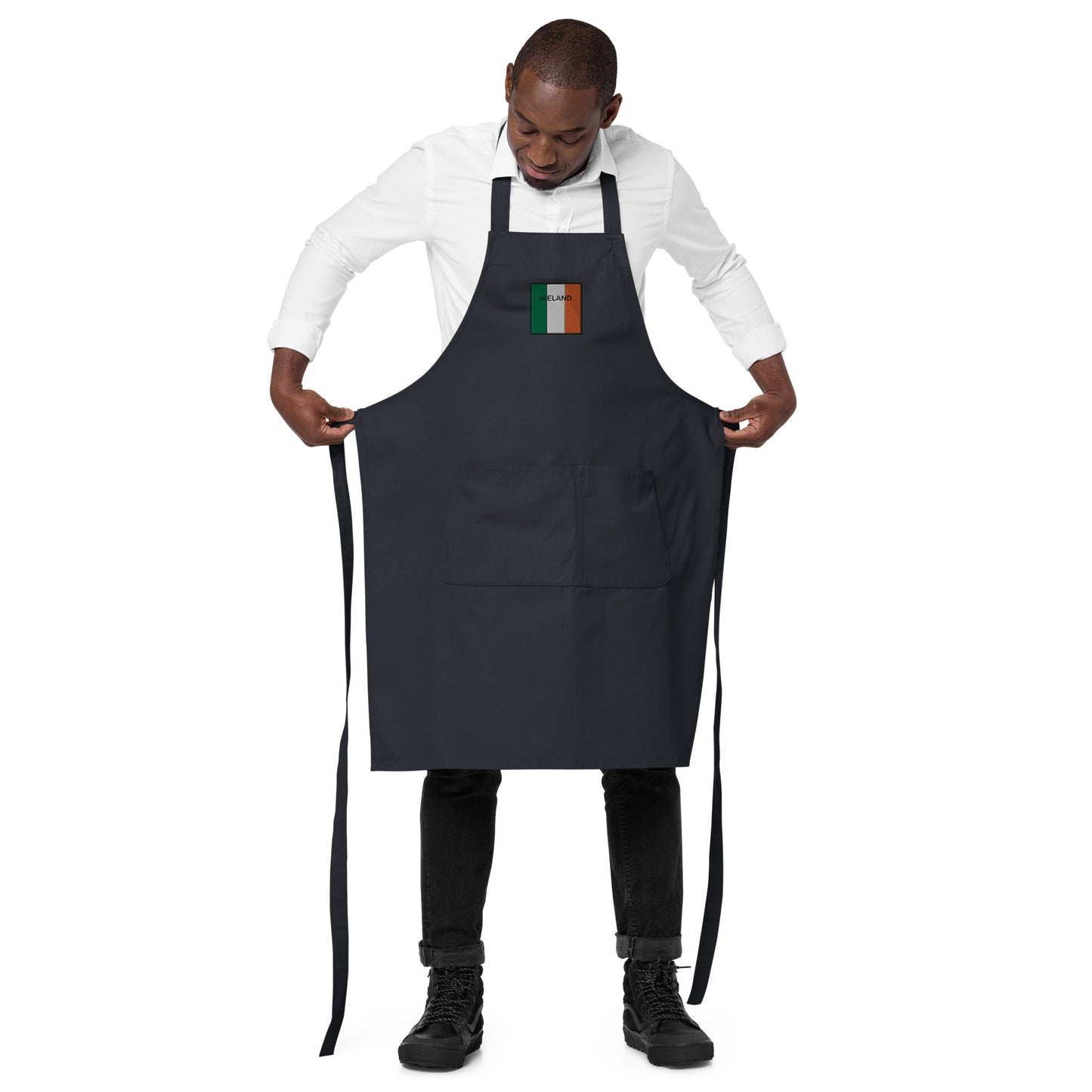 Embroidered IRELAND Organic Apron - Irish Counties Collection