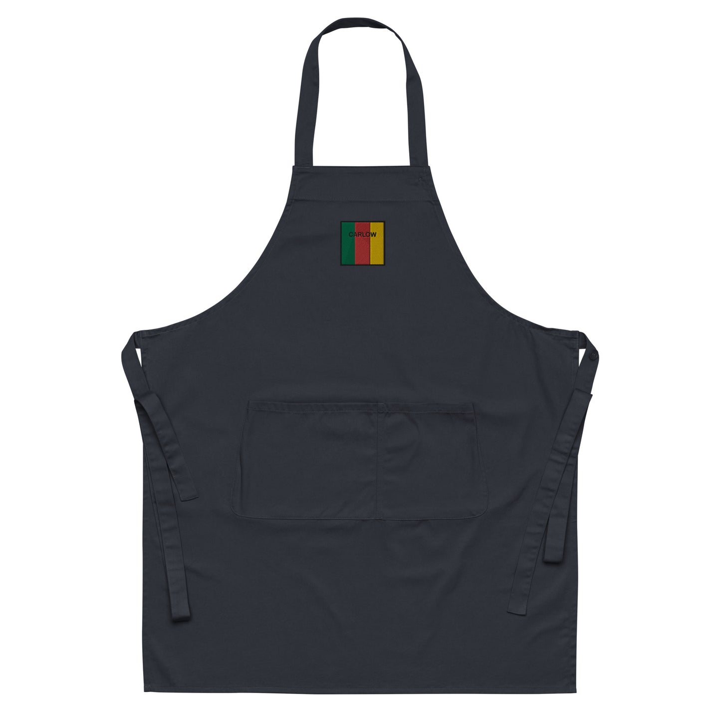 Embroidered Carlow Apron - 100% organic cotton - Irish Counties Collection