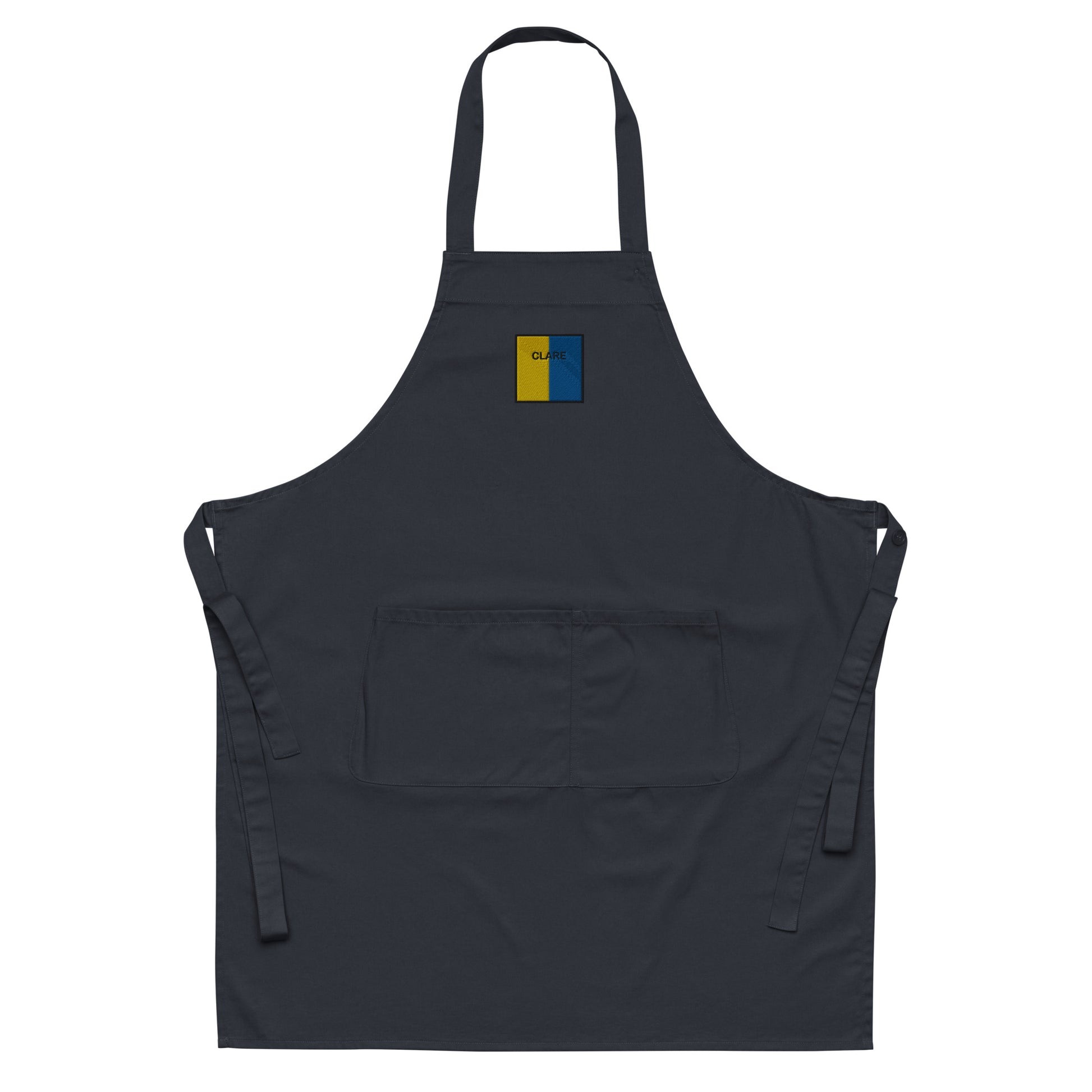 Embroidered Clare Apron - 100% organic cotton - Irish Counties Collection