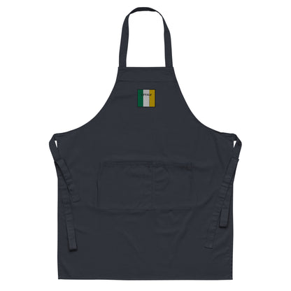 Embroidered Offaly Apron - 100% organic cotton - Irish Counties Collection