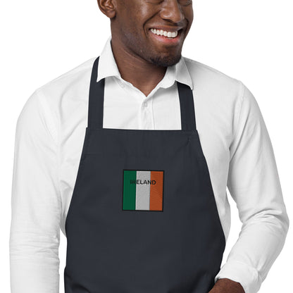 Embroidered IRELAND Organic Apron - Irish Counties Collection