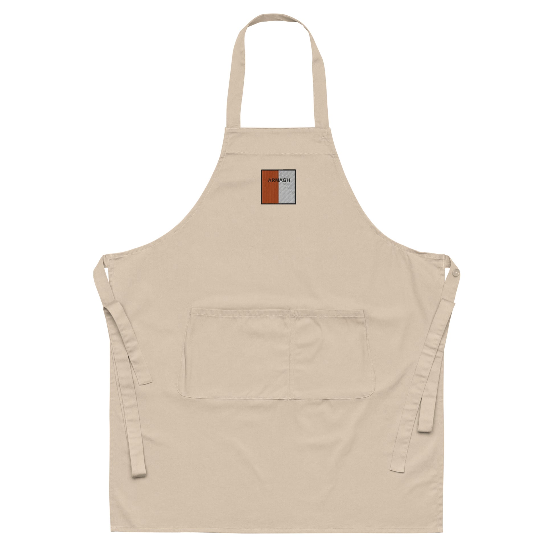 Embroidered Armagh Apron - 100% organic cotton - Irish Counties Collection