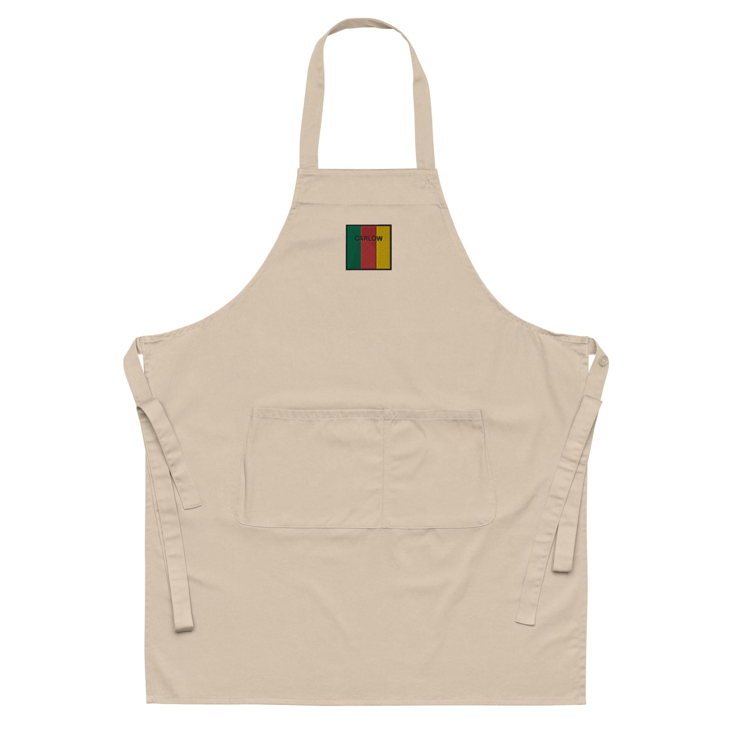 Embroidered Carlow Apron - 100% organic cotton - Irish Counties Collection