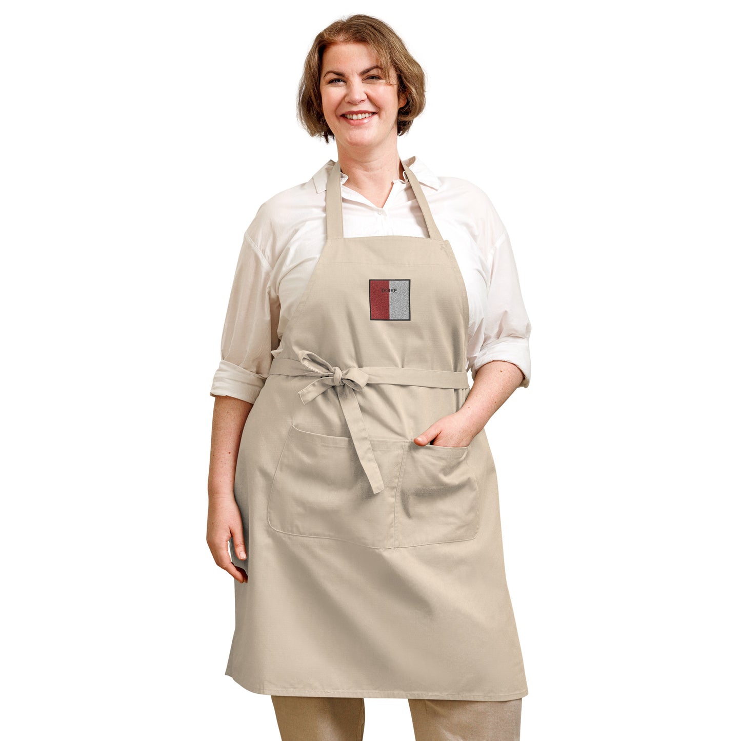 Embroidered Doire Apron - 100% organic cotton - Irish Counties Collection