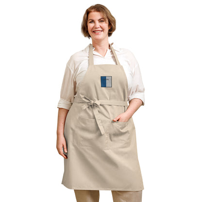 Embroidered Laois Apron - 100% organic cotton - Irish Counties Collection