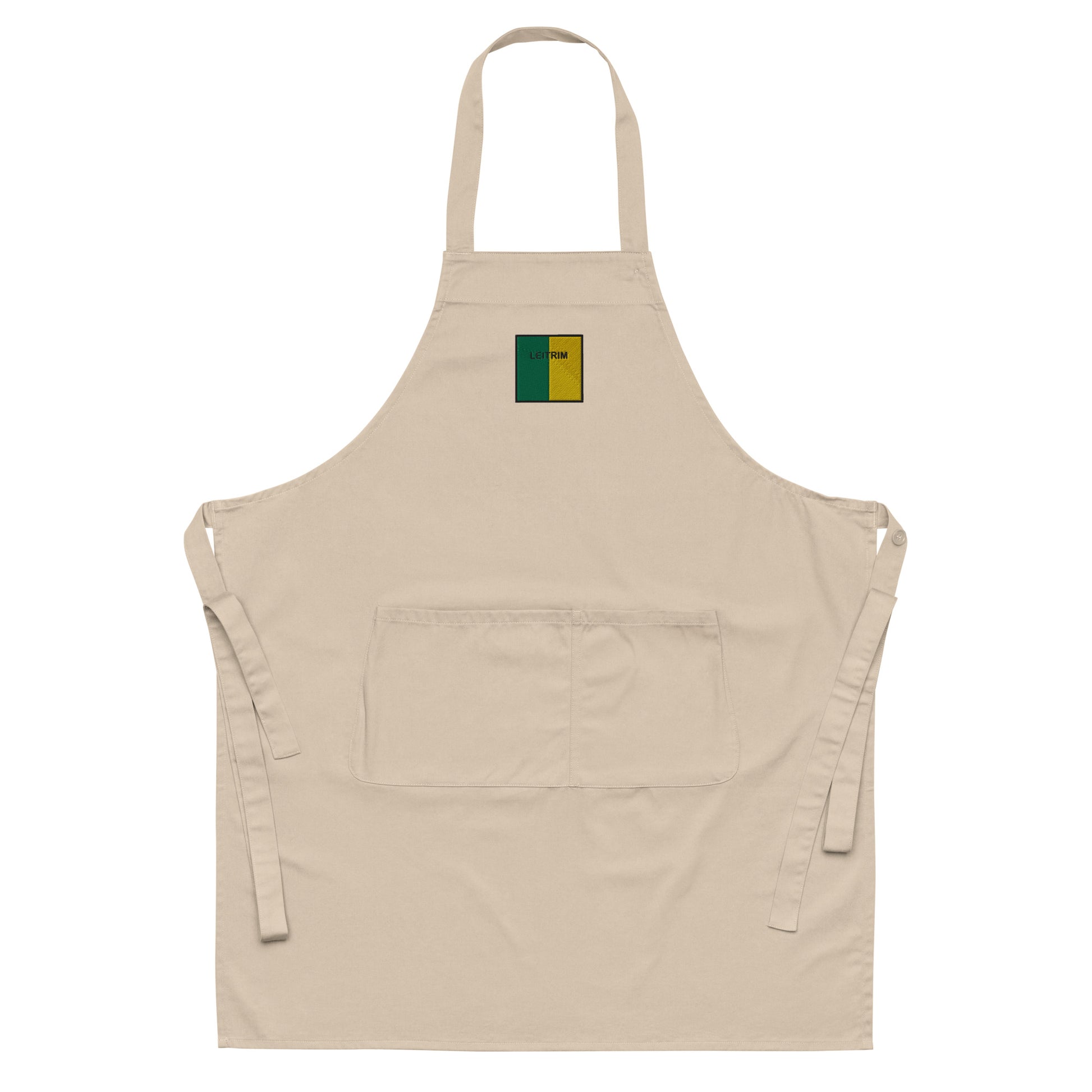 Embroidered Leitrim Apron - 100% organic cotton - Irish Counties Collection