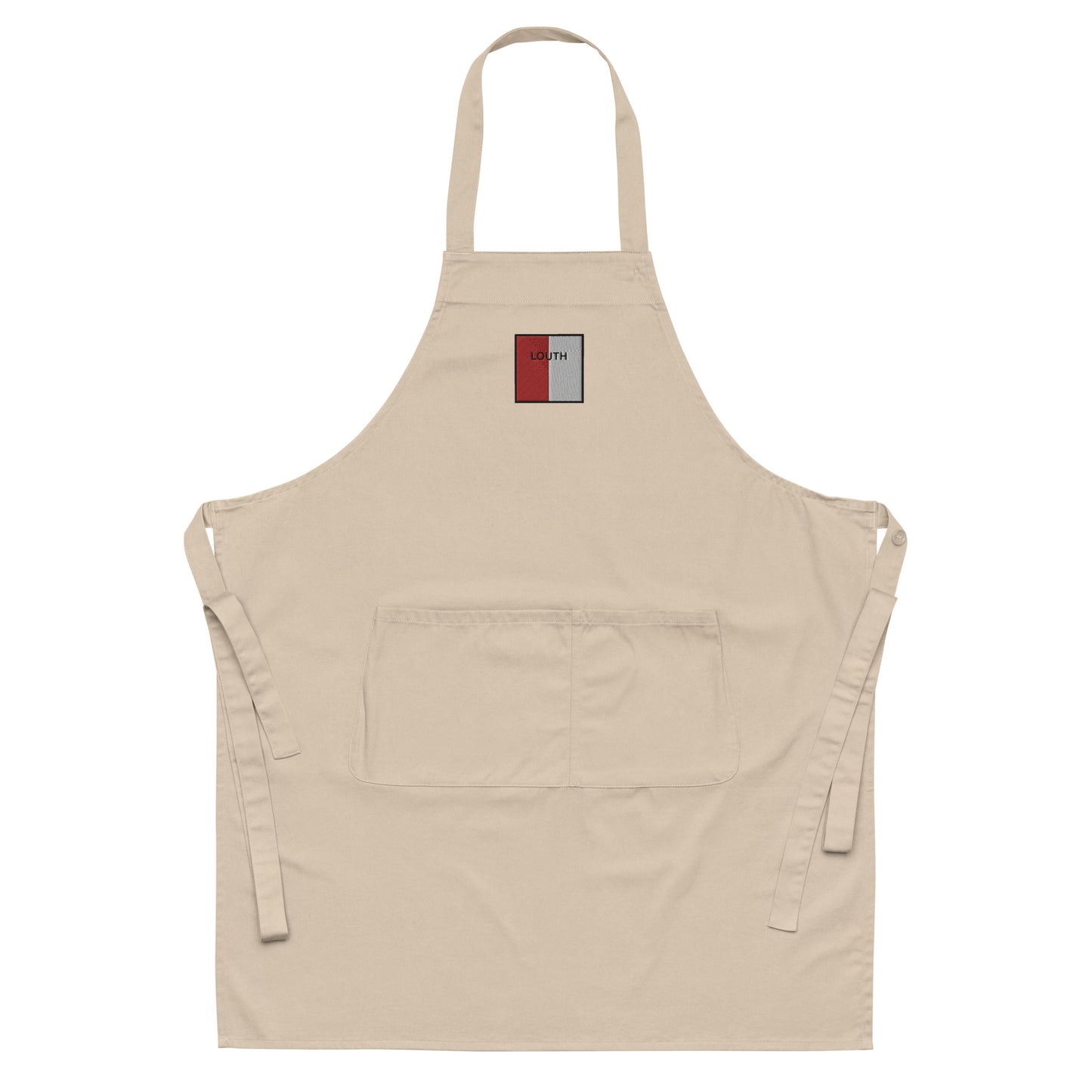 Embroidered Louth Apron - 100% organic cotton