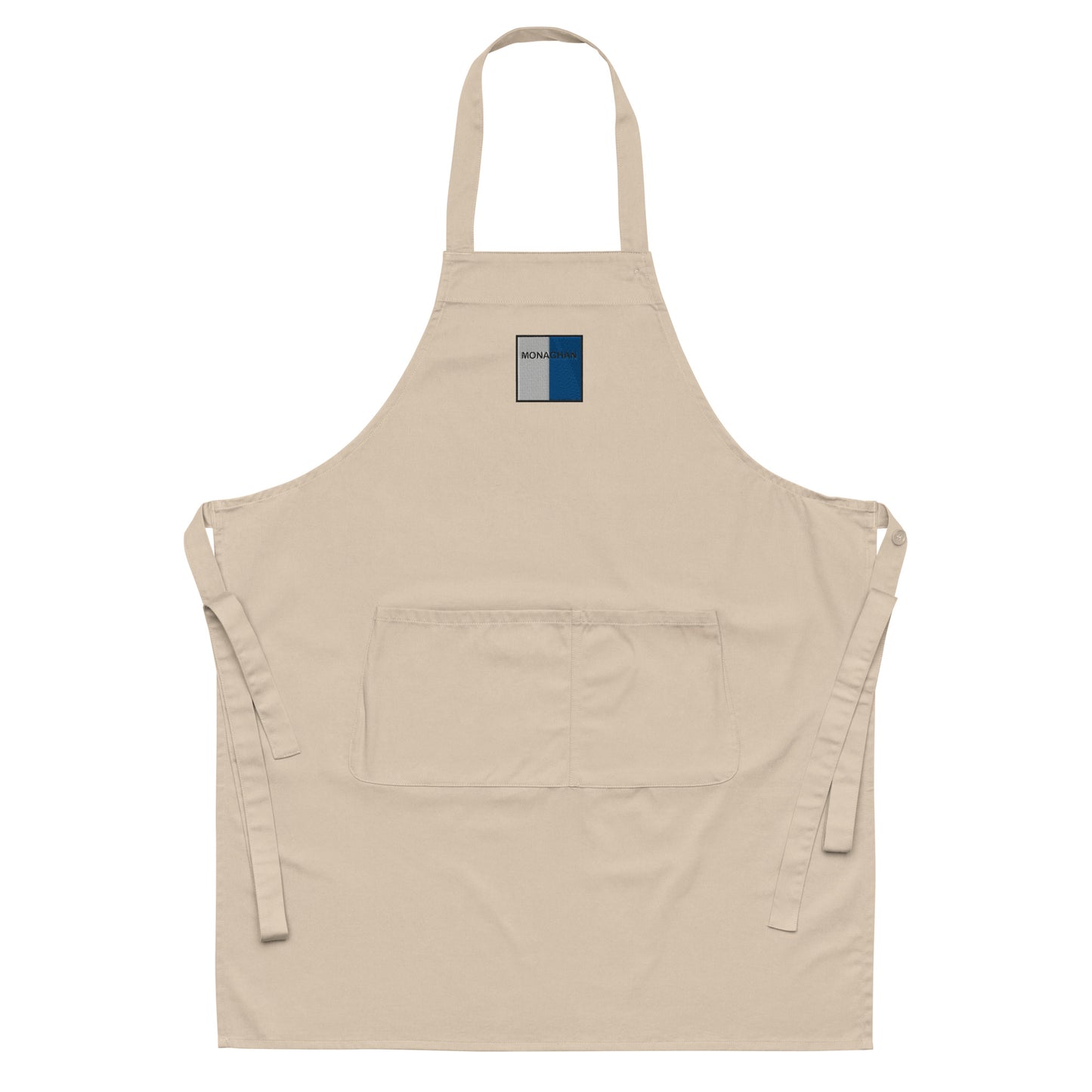 Embroidered Monaghan Apron - 100% organic cotton - Irish Counties Collection