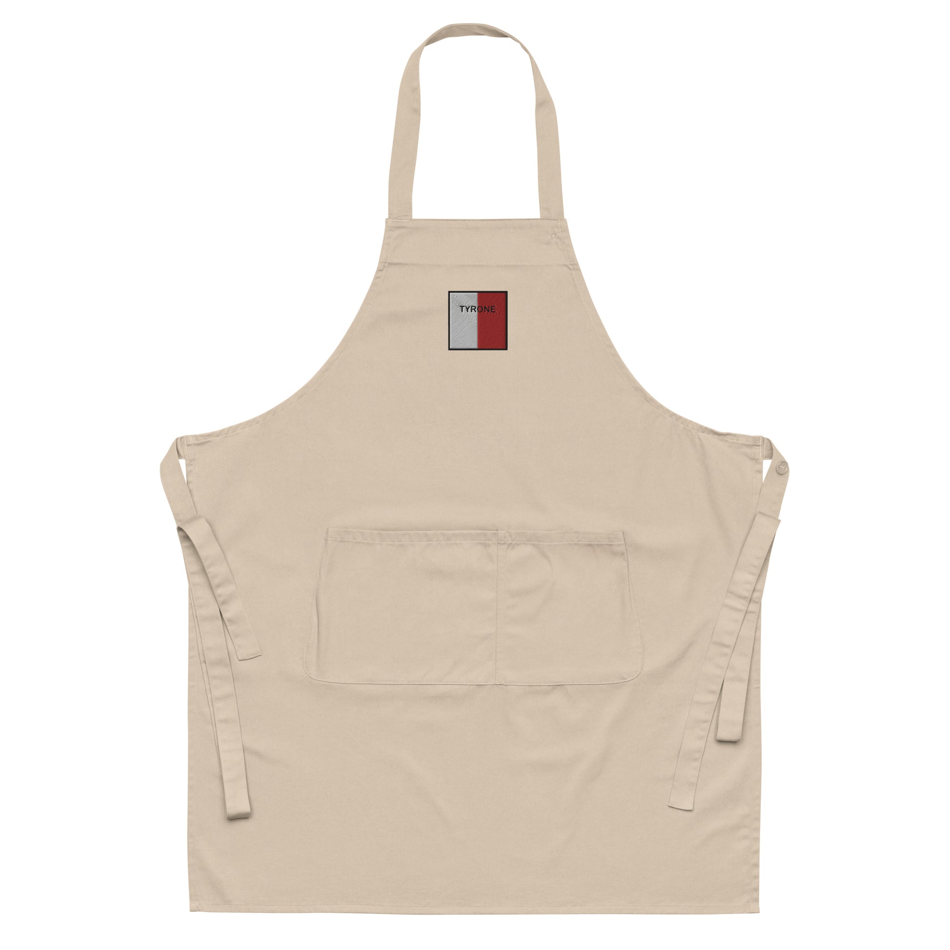 Embroidered Tyrone Apron - 100% organic cotton - Irish Counties Collection