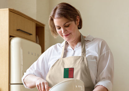 Embroidered Maigh Eo Apron - 100% organic cotton