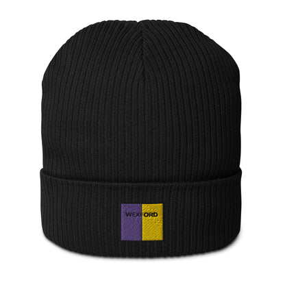 Embroidered Wexford Organic Beanie - 100% organic cotton - Irish Counties Collection