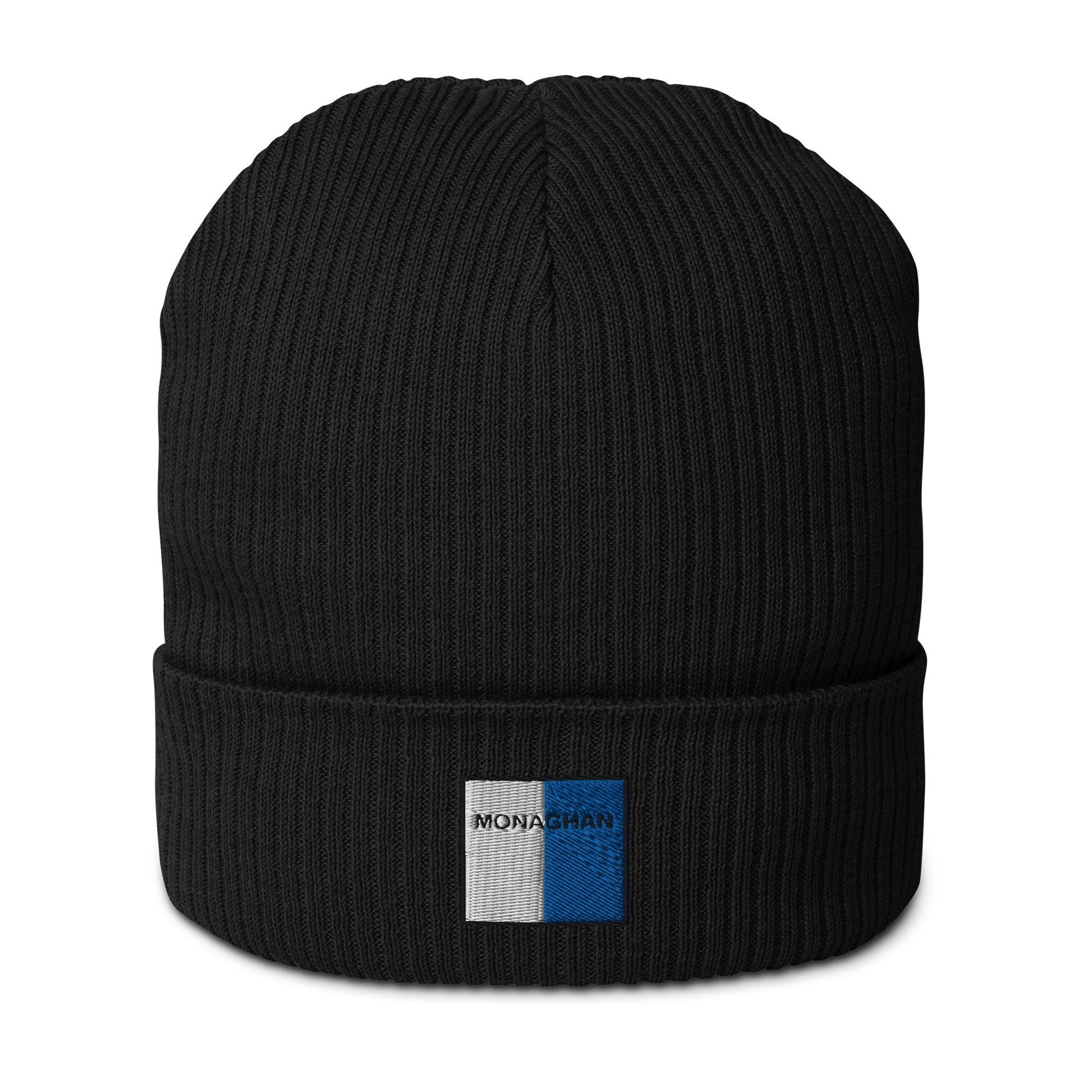 Embroidered Monaghan Organic Beanie - 100% organic cotton - Irish Counties Collection