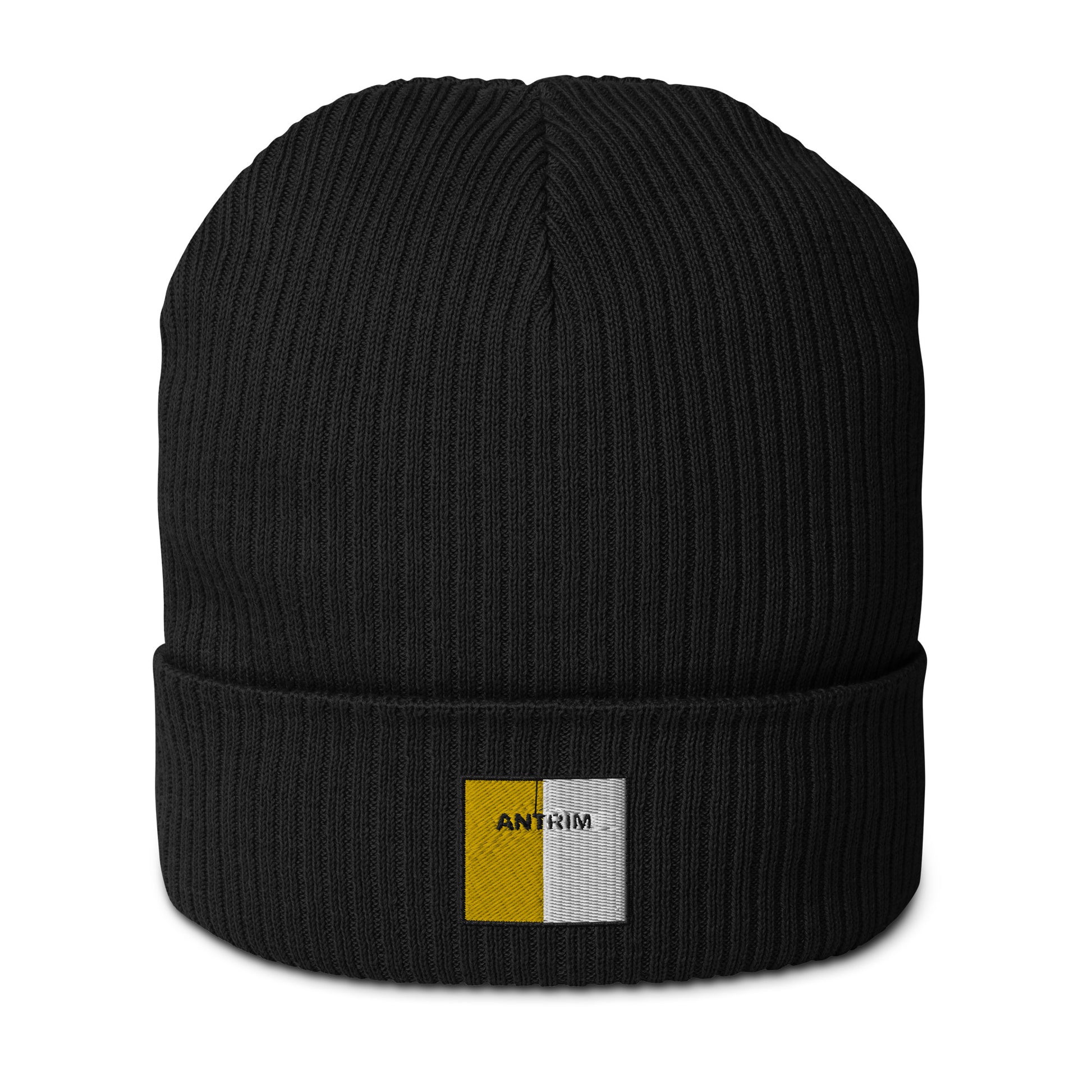 Embroidered Antrim Beanie - 100% organic cotton - Irish Counties Collection