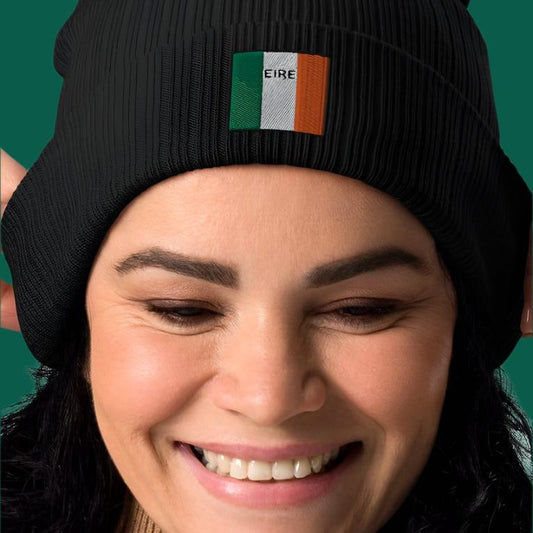 Embroidered ÉIRE Organic Beanie - Irish Counties Collection