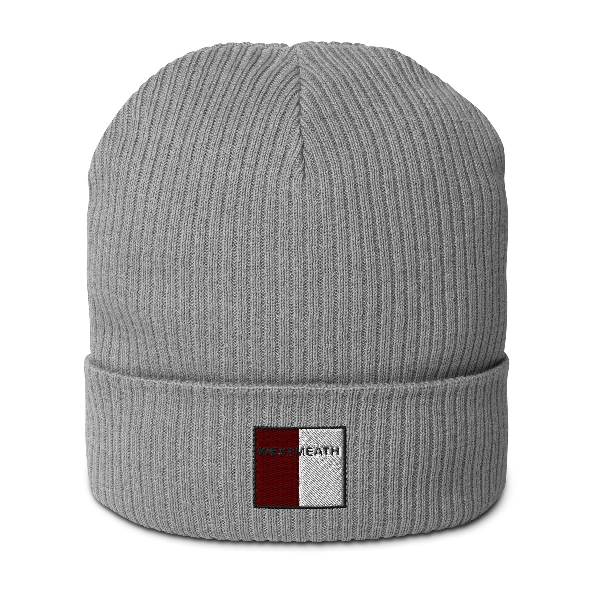 Embroidered Westmeath Organic Beanie - 100% organic cotton - Irish Counties Collection