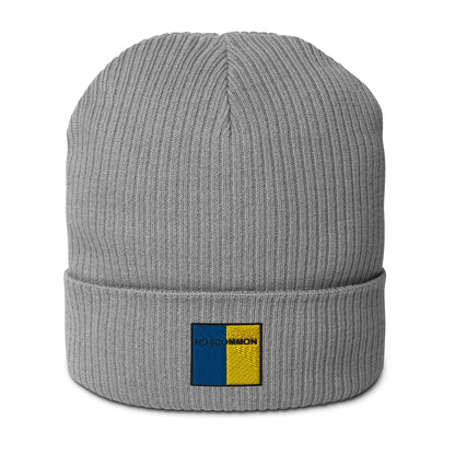 Embroidered Roscommon Organic Beanie - 100% organic cotton - Irish Counties Collection