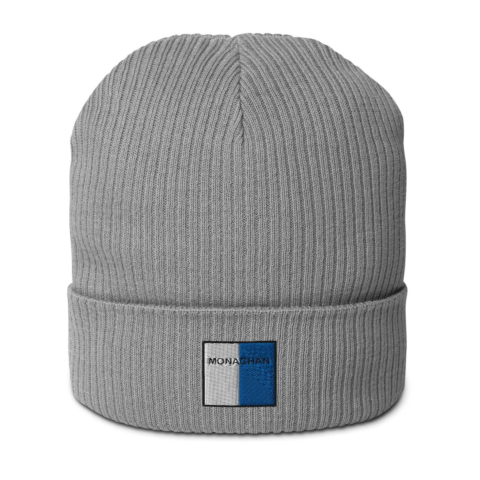 Embroidered Monaghan Organic Beanie - 100% organic cotton - Irish Counties Collection