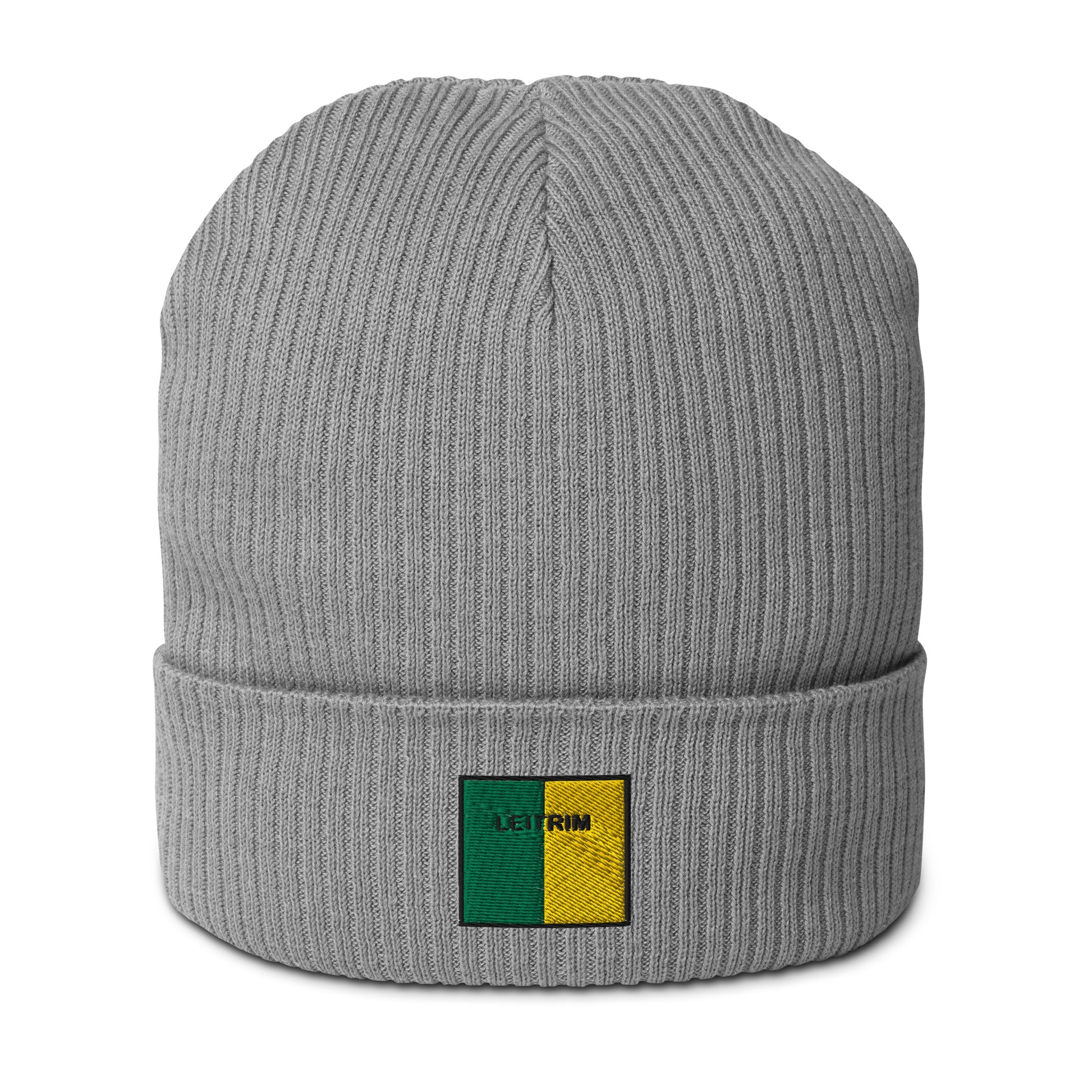 Embroidered Leitrim Organic Beanie Leitrim - 100% organic cotton - Irish Counties Collection