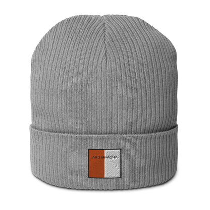 Embroidered Ard Mhacha Beanie - 100% organic cotton - Irish Counties Collection