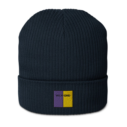 Embroidered Wexford Organic Beanie - 100% organic cotton - Irish Counties Collection