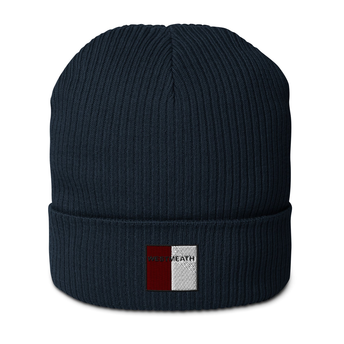 Embroidered Westmeath Organic Beanie - 100% organic cotton - Irish Counties Collection