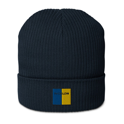 Embroidered Wicklow Organic Beanie - 100% organic cotton - Irish Counties Collection