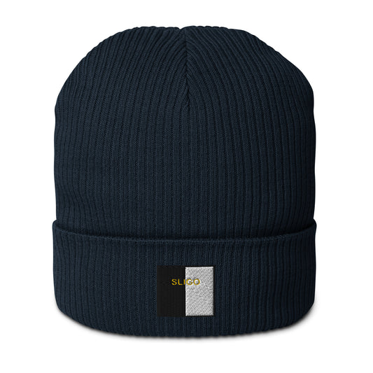 Embroidered Sligo Organic Beanie - 100% organic cotton - Irish Counties Collection