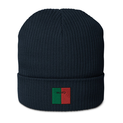 Embroidered Mayo Organic Beanie - 100% organic cotton - Irish Counties Collection