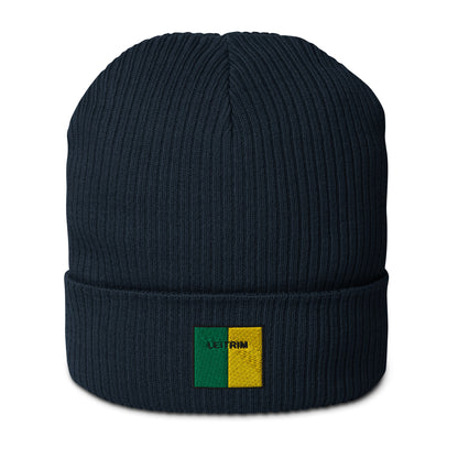 Embroidered Leitrim Organic Beanie Leitrim - 100% organic cotton - Irish Counties Collection