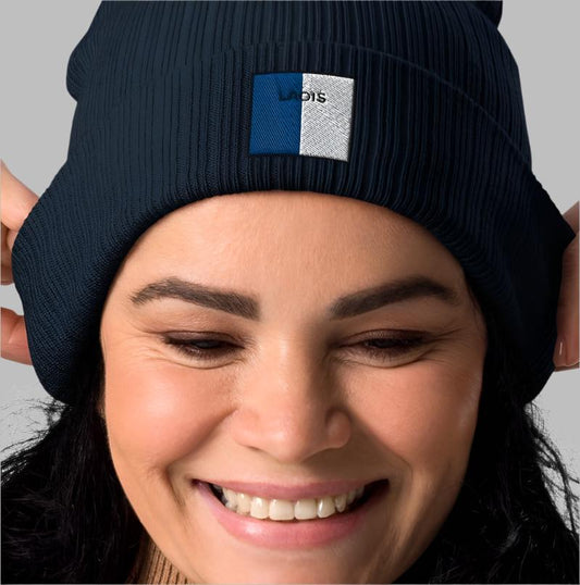 Embroidered Laois Beanie - 100% organic cotton - Irish Counties Collection