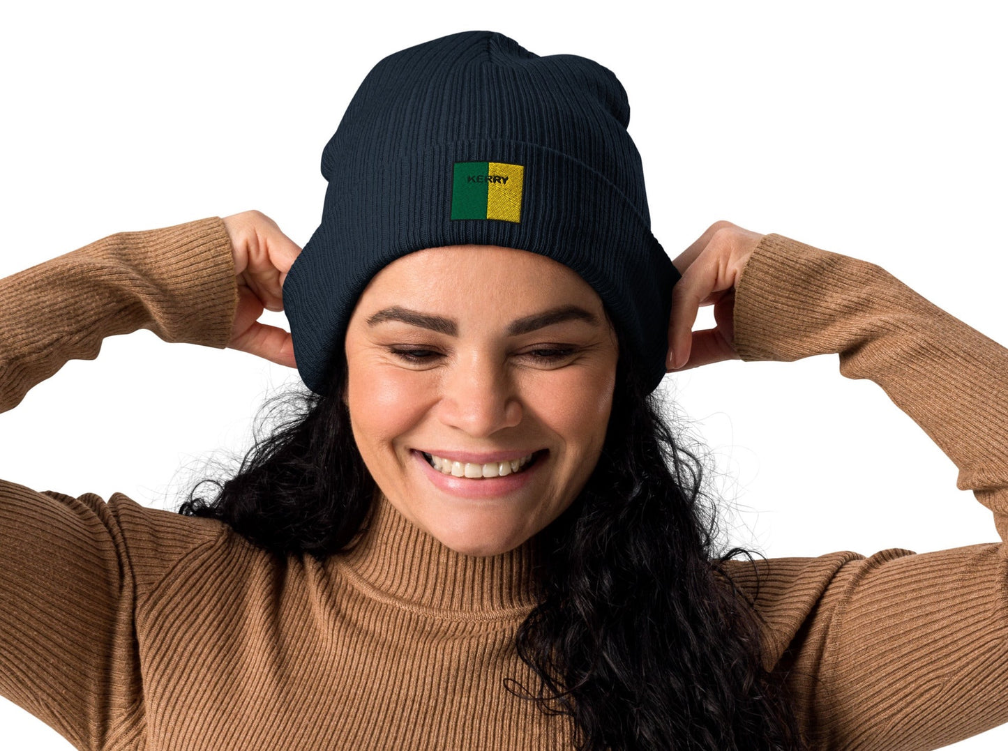 Embroidered Kerry Beanie - 100% organic cotton - Irish Counties Collection