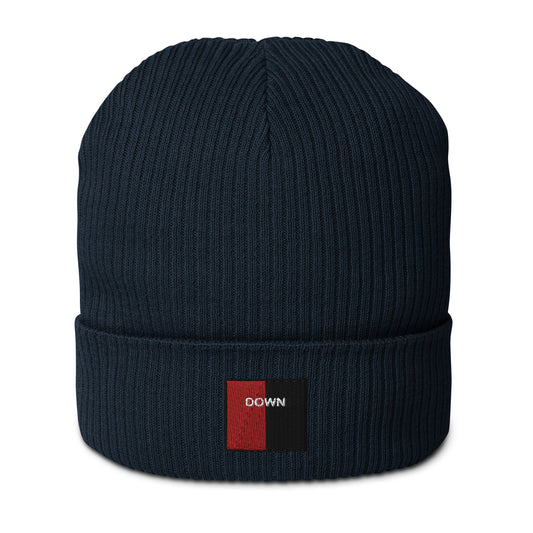 Embroidered Down Beanie - 100% organic cotton