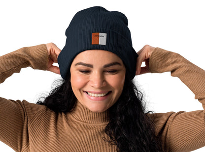 Embroidered Armagh Beanie - 100% organic cotton