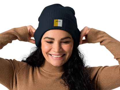 Embroidered Antrim Beanie - 100% organic cotton - Irish Counties Collection