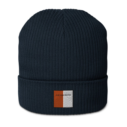 Embroidered Ard Mhacha Beanie - 100% organic cotton - Irish Counties Collection