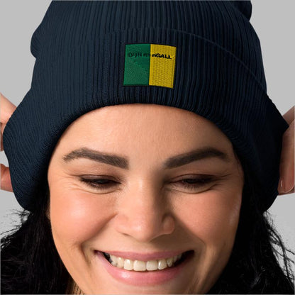 Embroidered Dún na nGall Beanie - 100% organic cotton - Irish Counties Collection