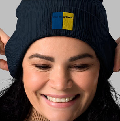 Embroidered Cill Mhaintáin Beanie - 100% organic cotton